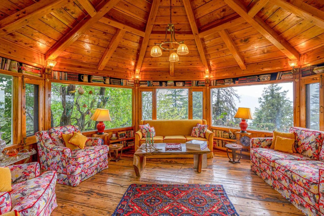 Stayvista At Violet Hill With Bonfire, Gazebo & Hill View 심라 외부 사진